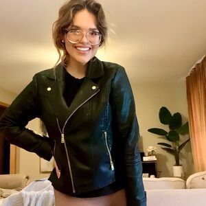 Women's Black Leather Jacket